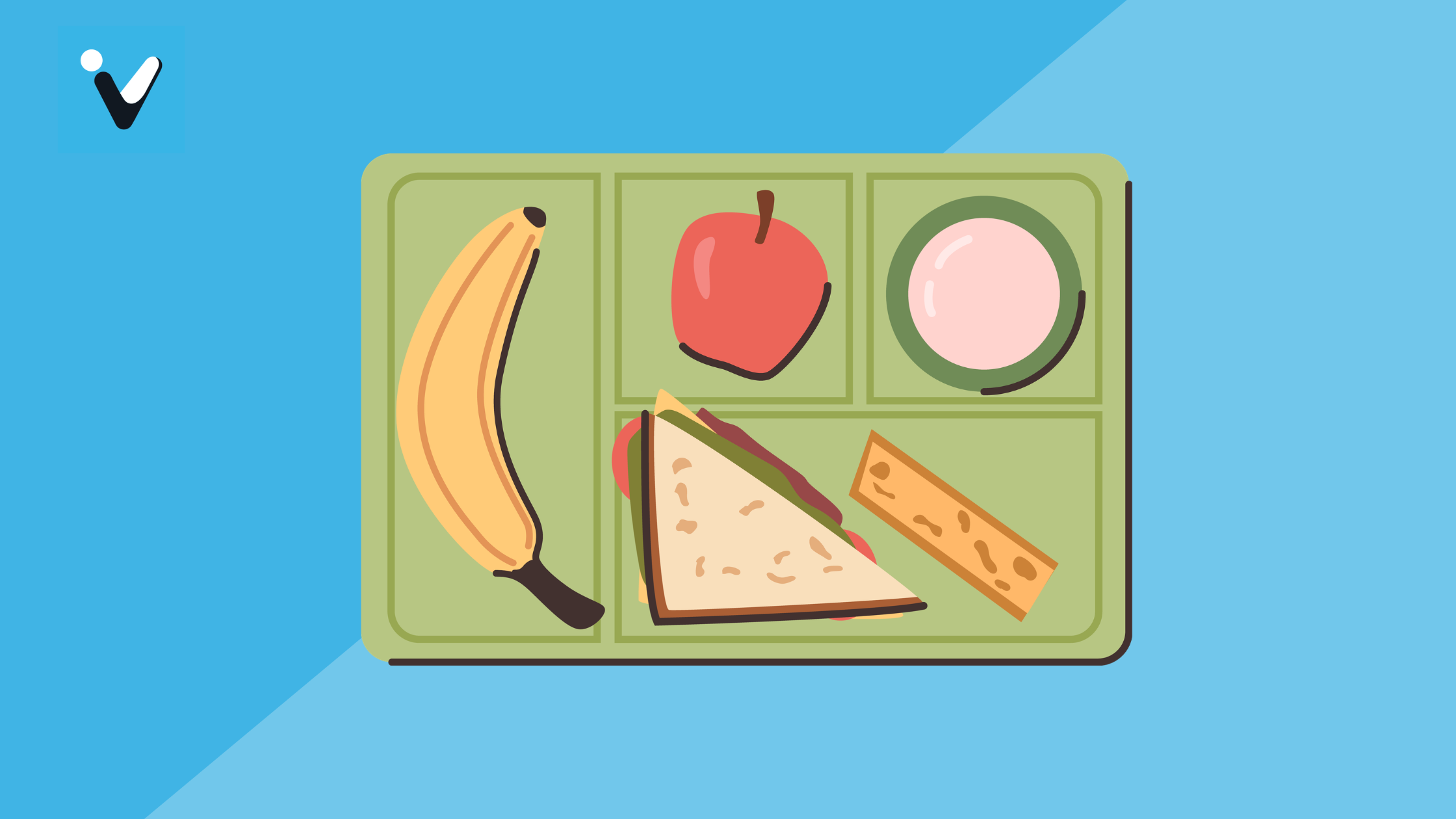 cafeteria food tray